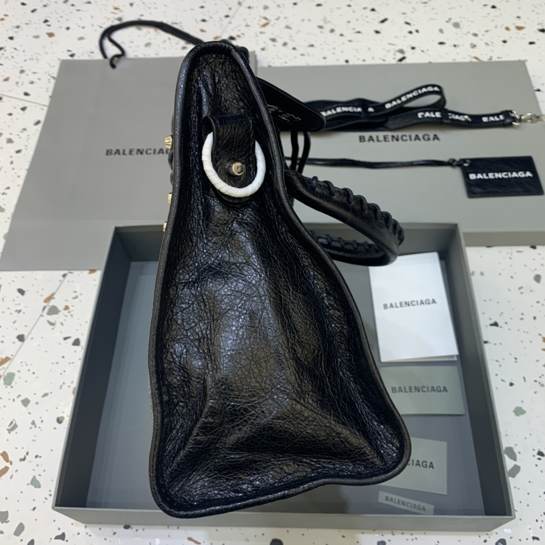 Balenciaga Classic City Medium Handbag Shoulder Bag Black/Silver